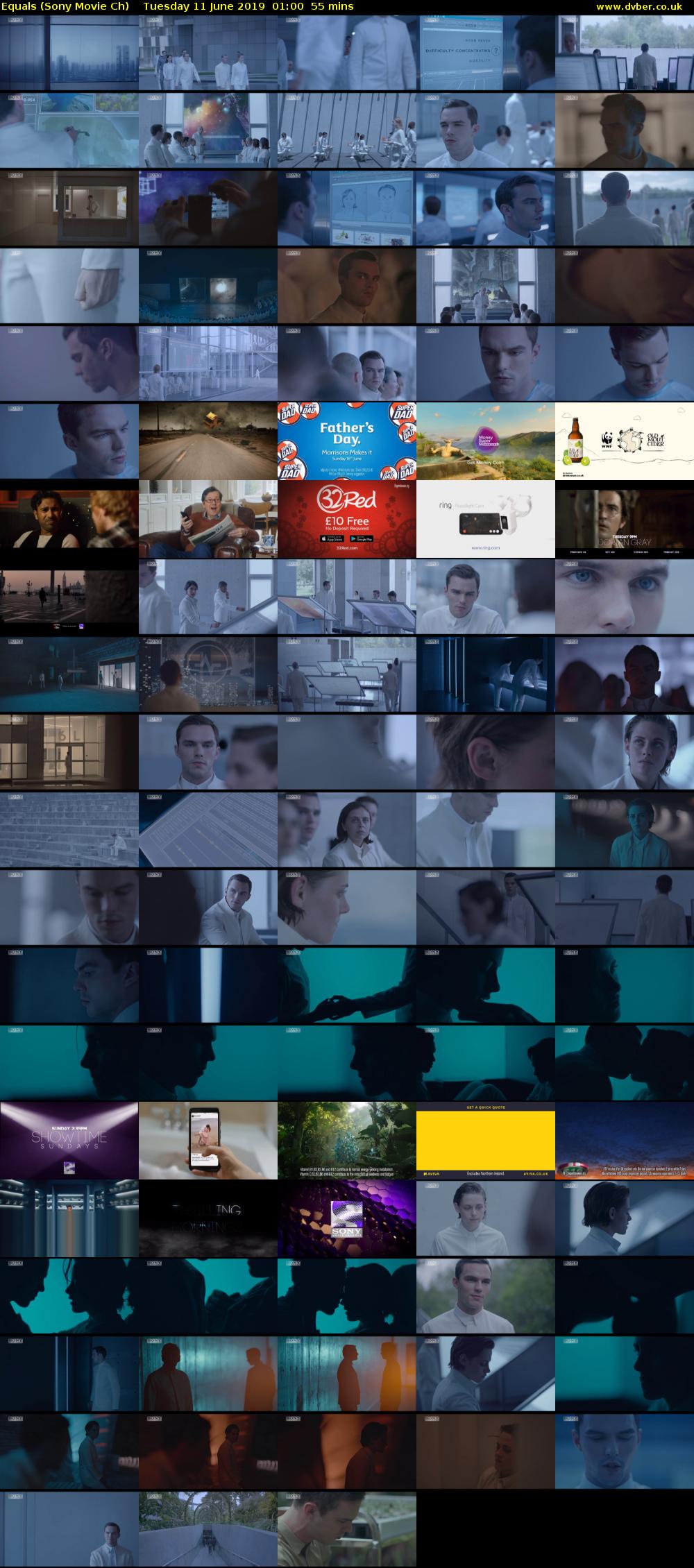 Equals (Sony Movie Ch) Tuesday 11 June 2019 01:00 - 01:55