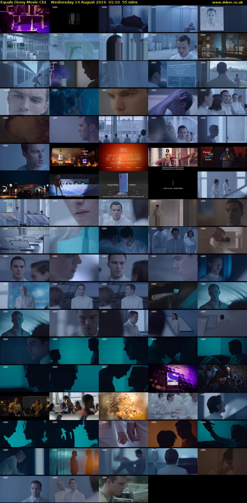 Equals (Sony Movie Ch) Wednesday 14 August 2019 01:10 - 02:05