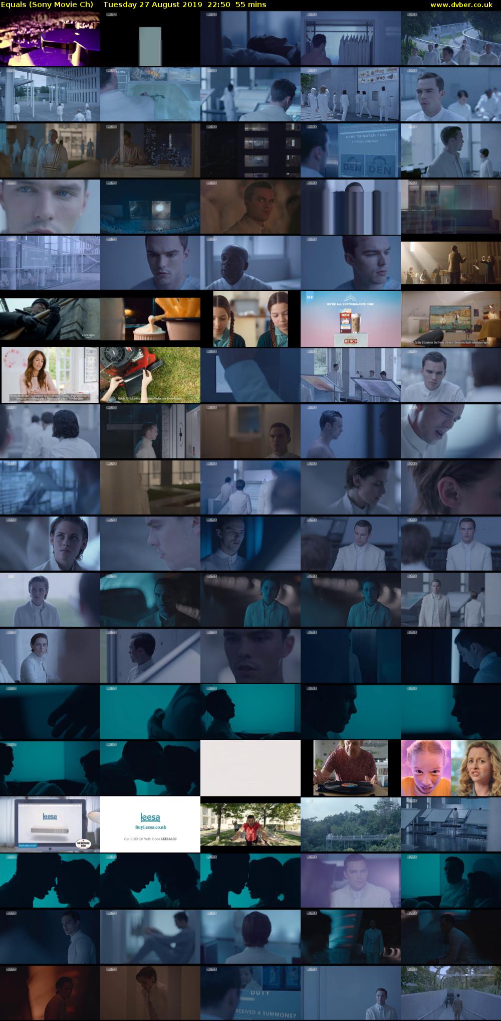 Equals (Sony Movie Ch) Tuesday 27 August 2019 22:50 - 23:45