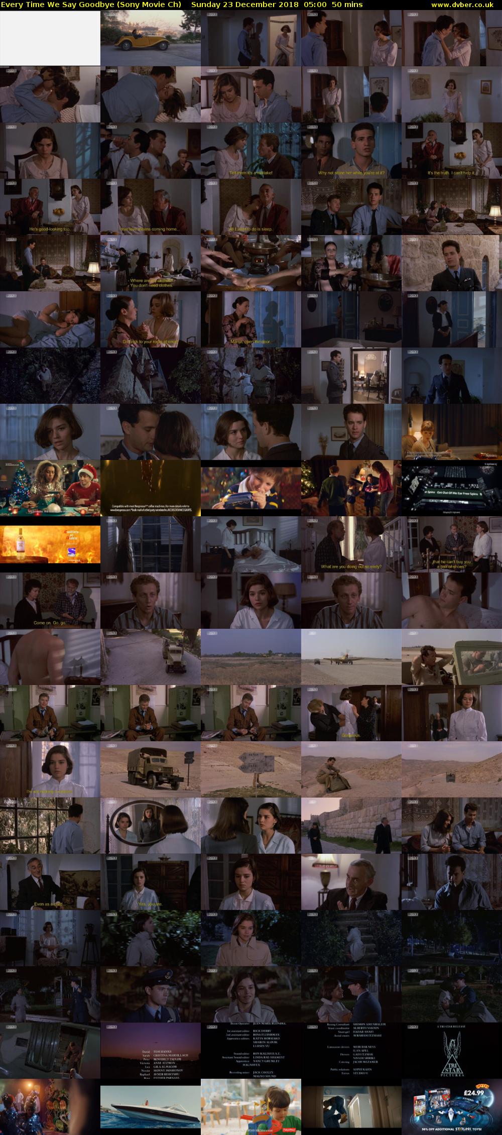 Every Time We Say Goodbye (Sony Movie Ch) Sunday 23 December 2018 05:00 - 05:50