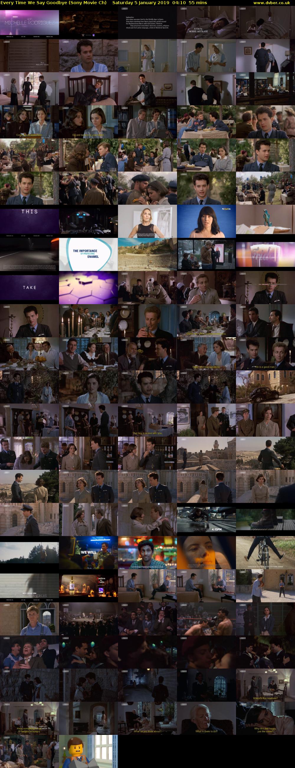 Every Time We Say Goodbye (Sony Movie Ch) Saturday 5 January 2019 04:10 - 05:05