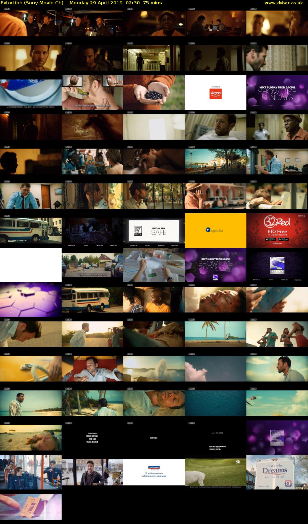 Extortion (Sony Movie Ch) Monday 29 April 2019 02:30 - 03:45