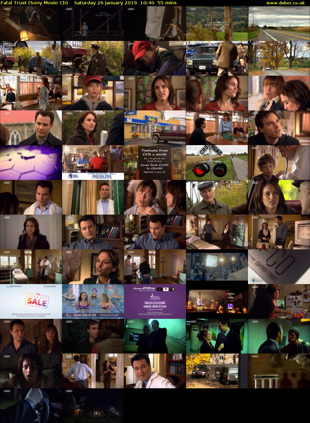 Fatal Trust (Sony Movie Ch) Saturday 26 January 2019 10:40 - 11:35