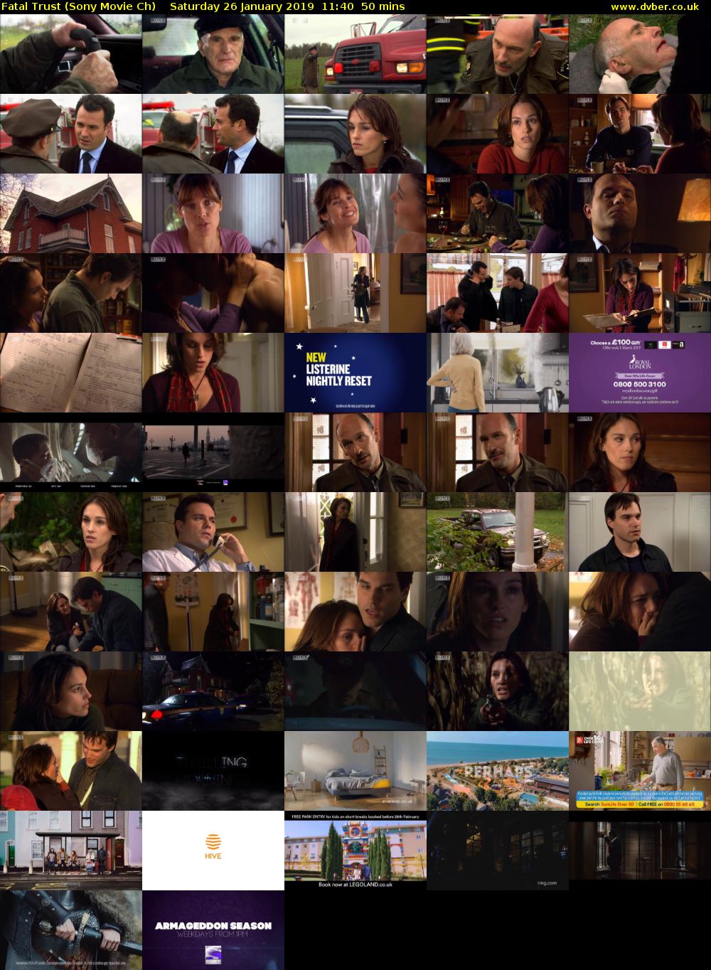 Fatal Trust (Sony Movie Ch) Saturday 26 January 2019 11:40 - 12:30