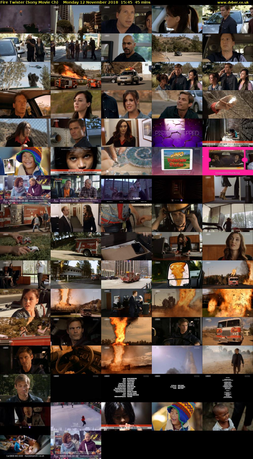 Fire Twister (Sony Movie Ch) Monday 12 November 2018 15:45 - 16:30