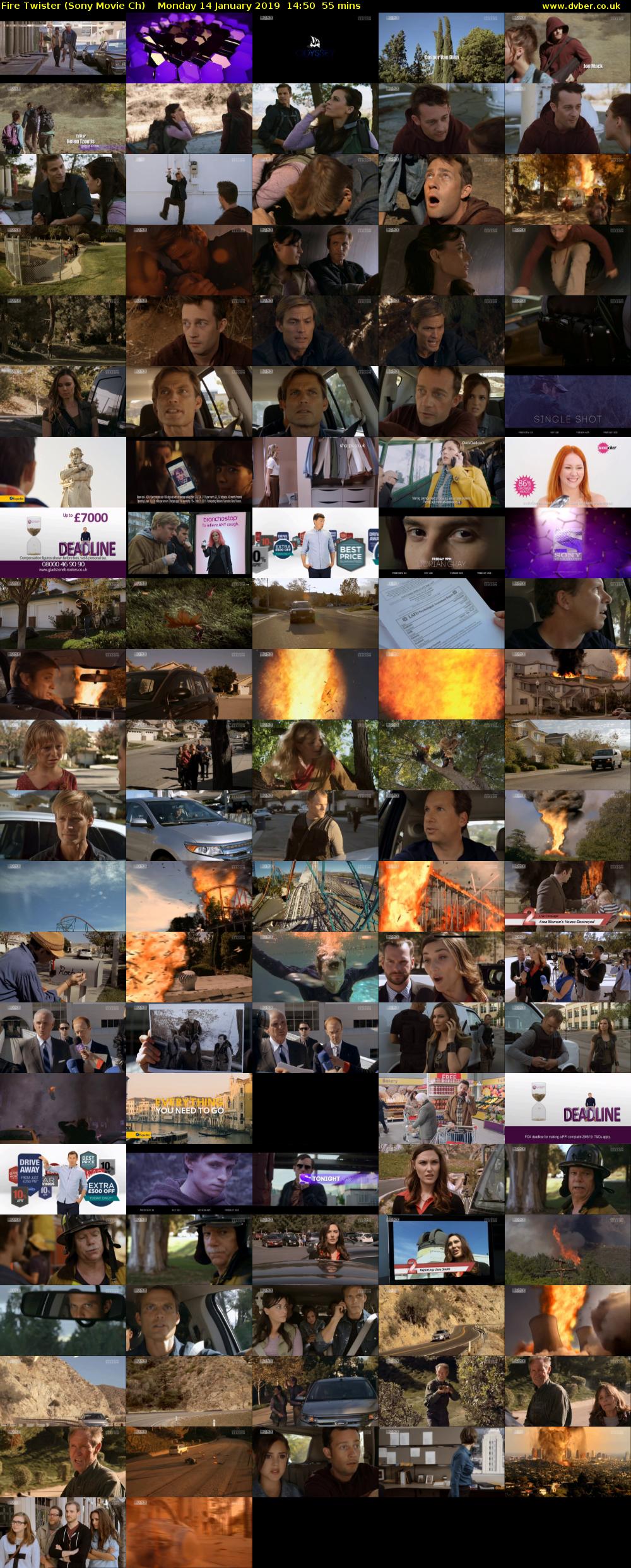 Fire Twister (Sony Movie Ch) Monday 14 January 2019 14:50 - 15:45