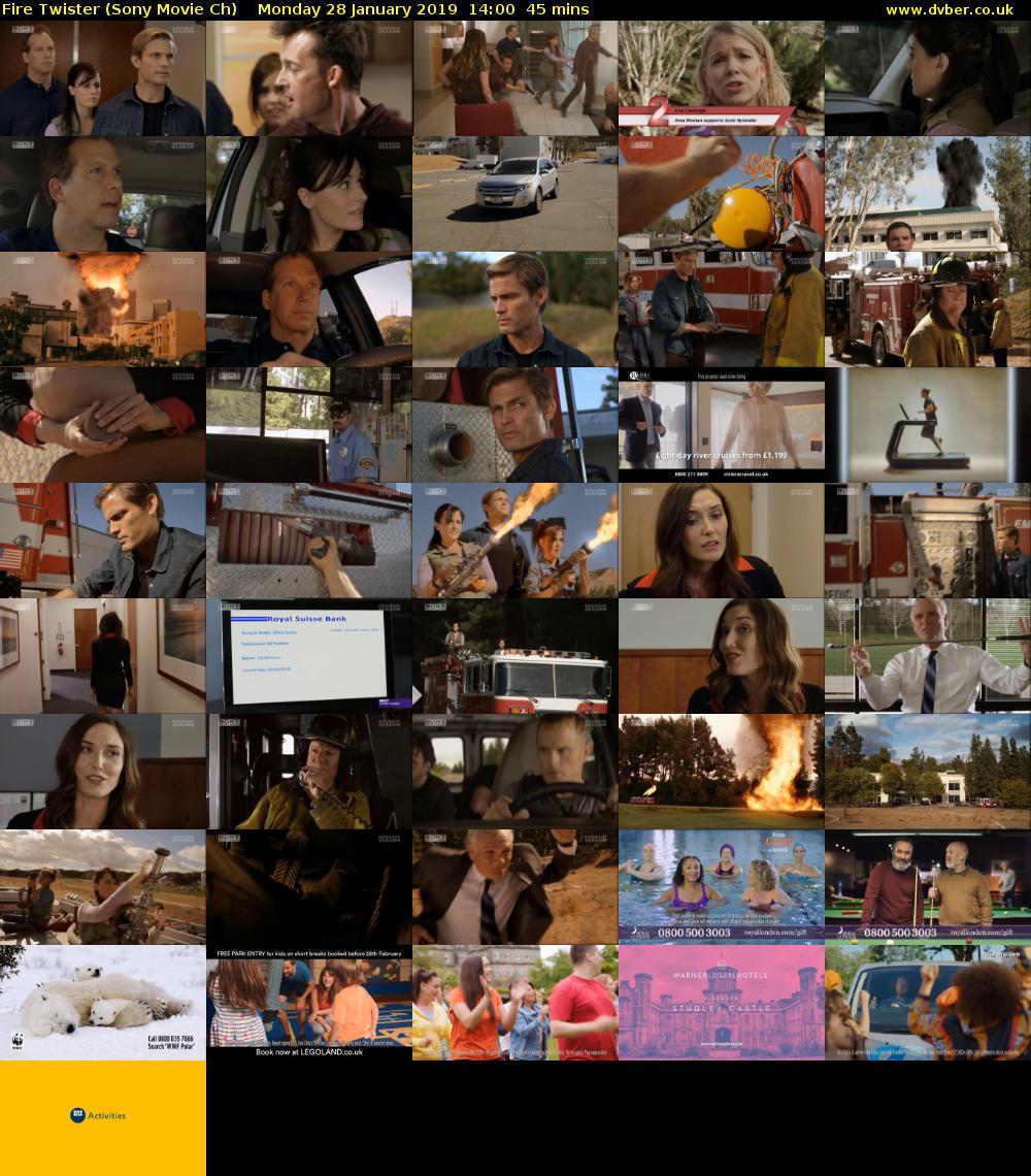 Fire Twister (Sony Movie Ch) Monday 28 January 2019 14:00 - 14:45