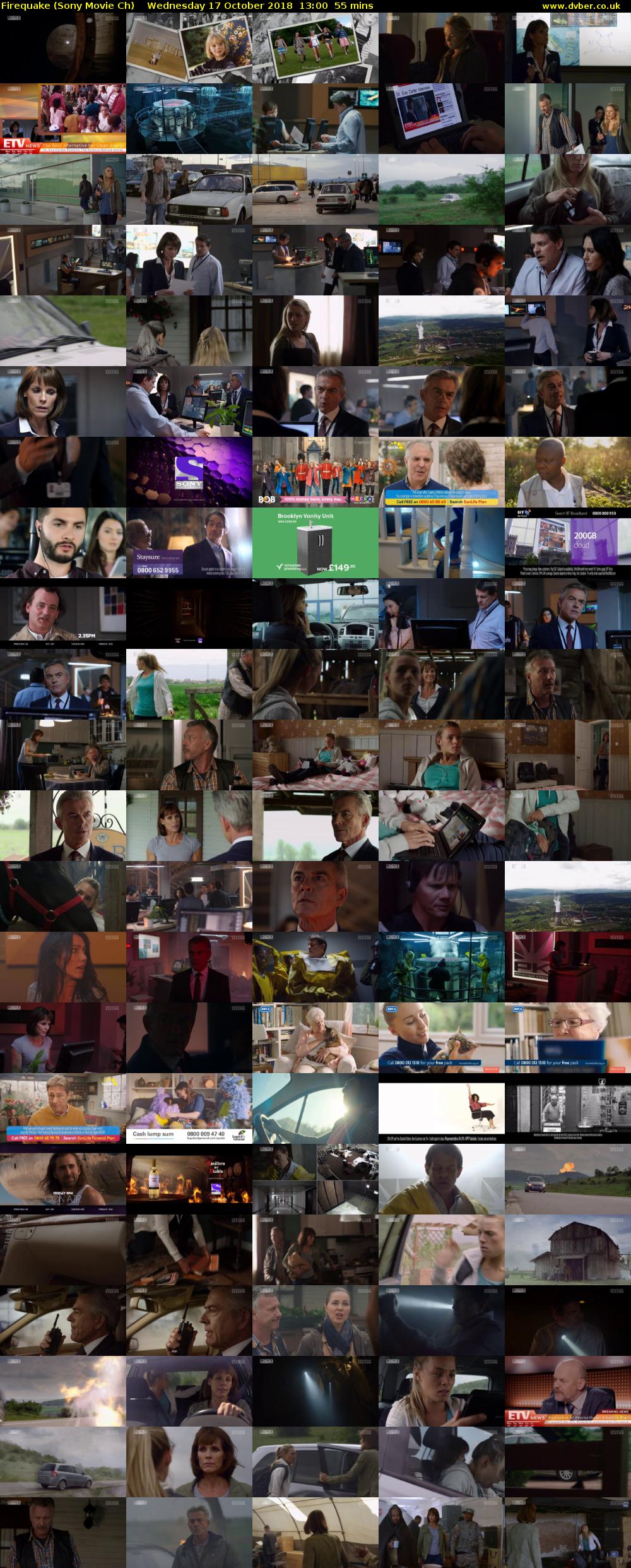 Firequake (Sony Movie Ch) Wednesday 17 October 2018 13:00 - 13:55