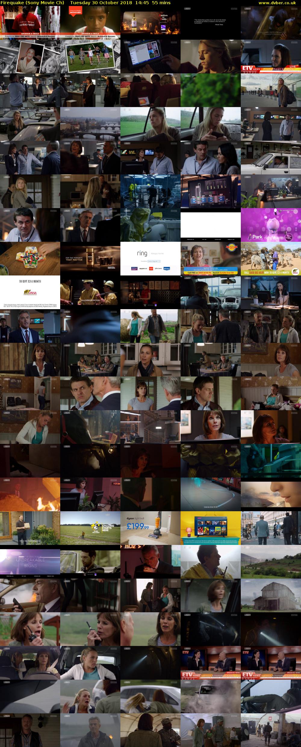 Firequake (Sony Movie Ch) Tuesday 30 October 2018 14:45 - 15:40