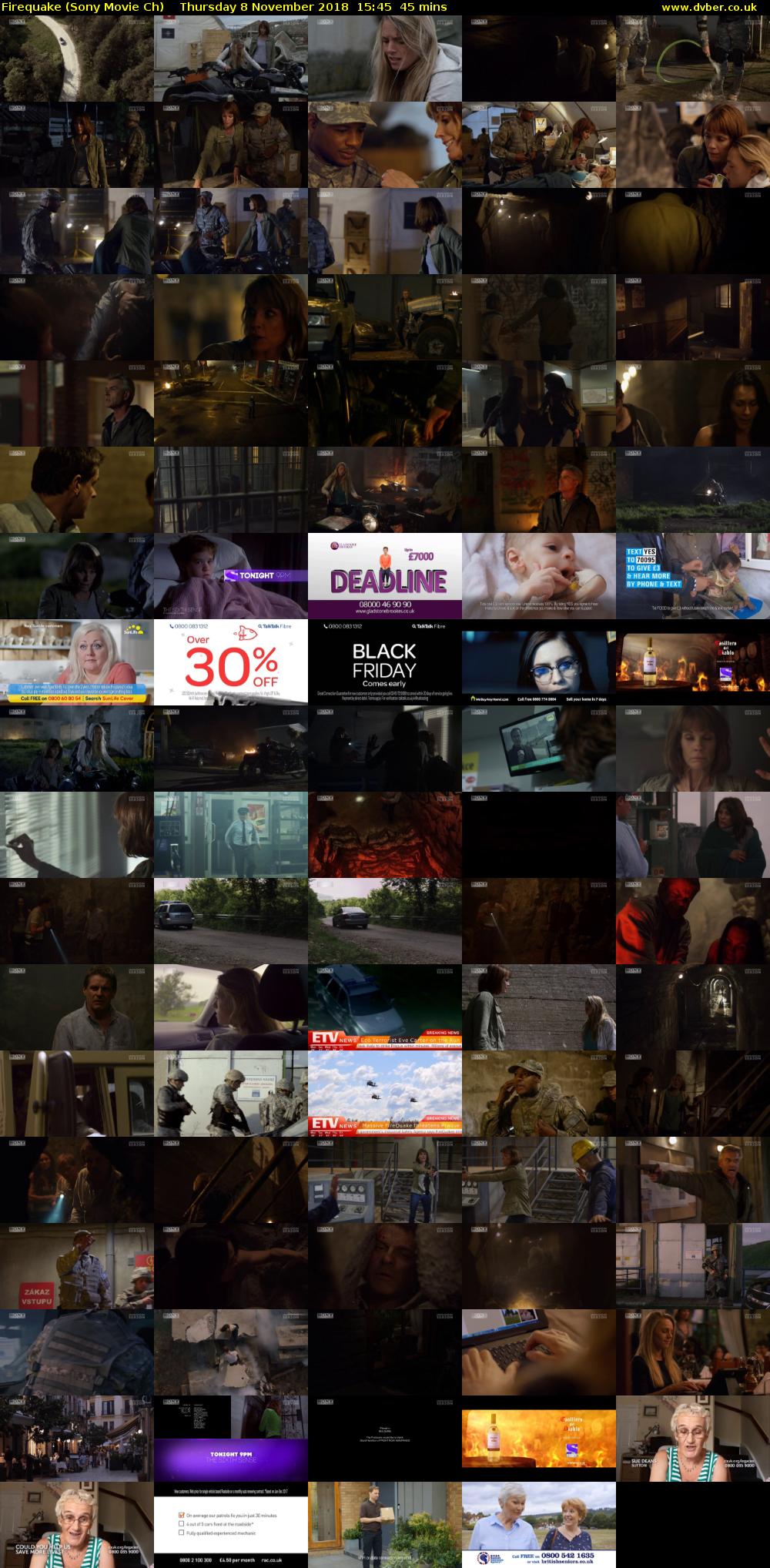 Firequake (Sony Movie Ch) Thursday 8 November 2018 15:45 - 16:30