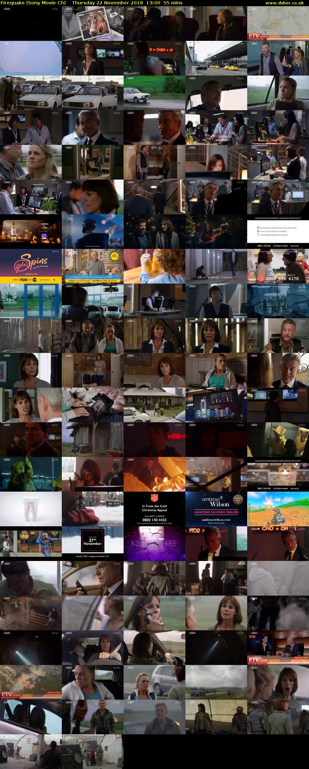 Firequake (Sony Movie Ch) Thursday 22 November 2018 13:00 - 13:55