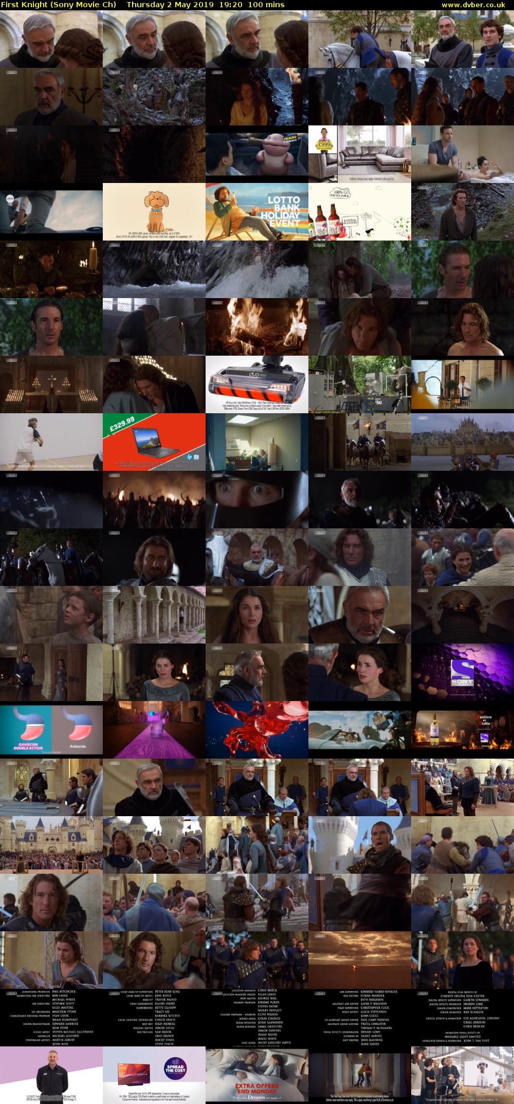 First Knight (Sony Movie Ch) Thursday 2 May 2019 19:20 - 21:00