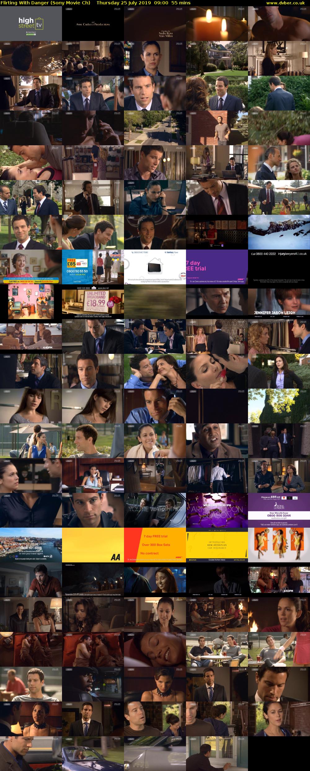 Flirting With Danger (Sony Movie Ch) Thursday 25 July 2019 09:00 - 09:55