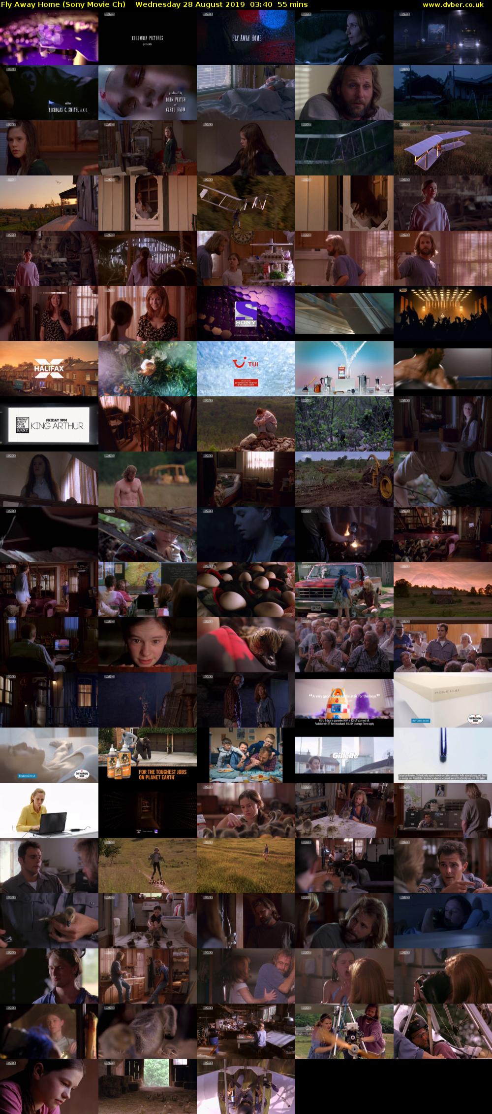 Fly Away Home (Sony Movie Ch) Wednesday 28 August 2019 03:40 - 04:35