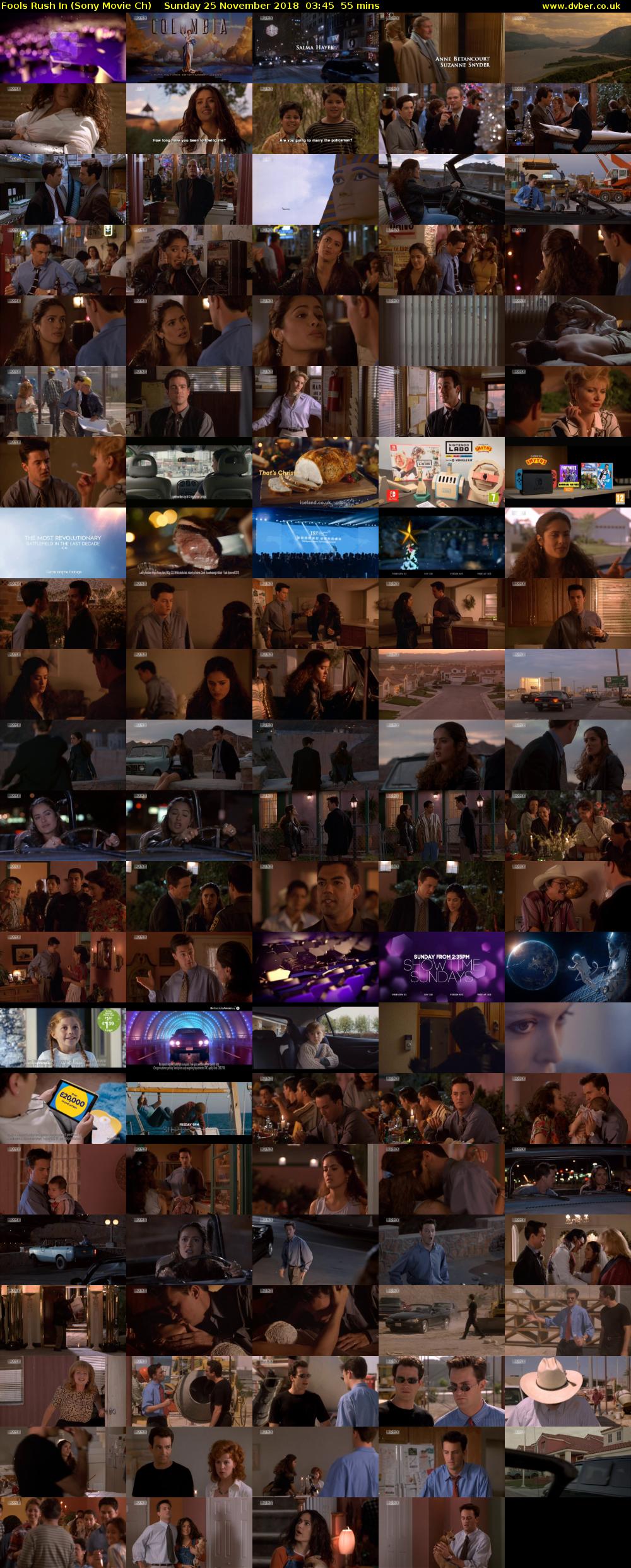 Fools Rush In (Sony Movie Ch) Sunday 25 November 2018 03:45 - 04:40