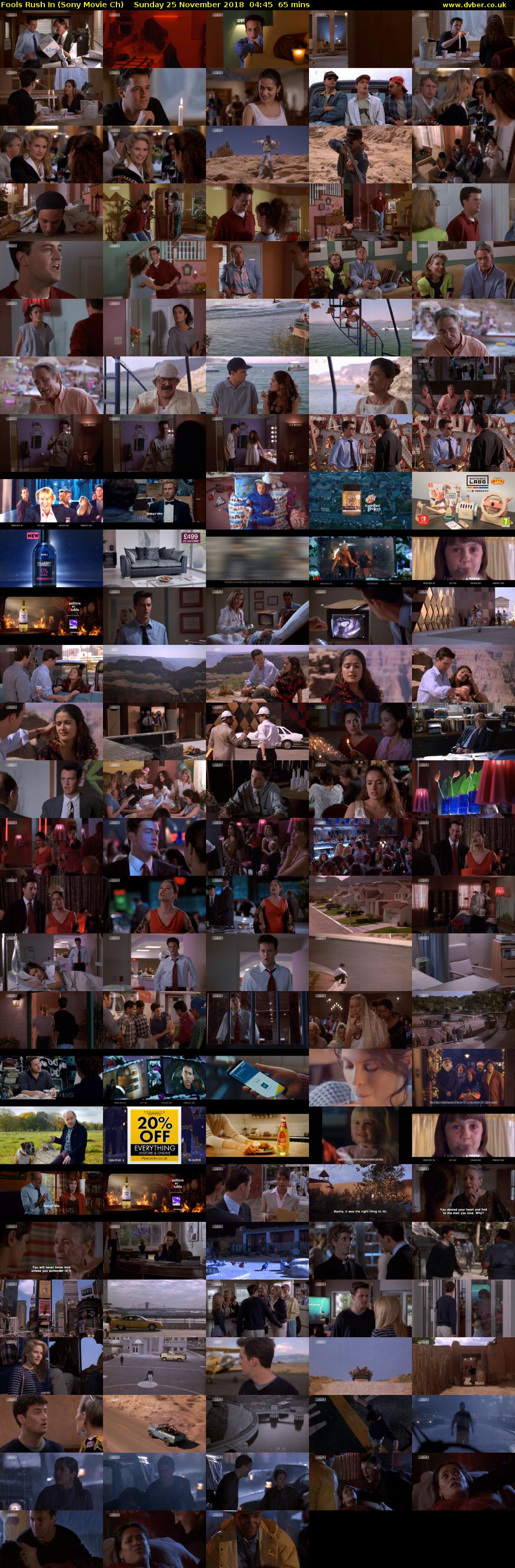 Fools Rush In (Sony Movie Ch) Sunday 25 November 2018 04:45 - 05:50