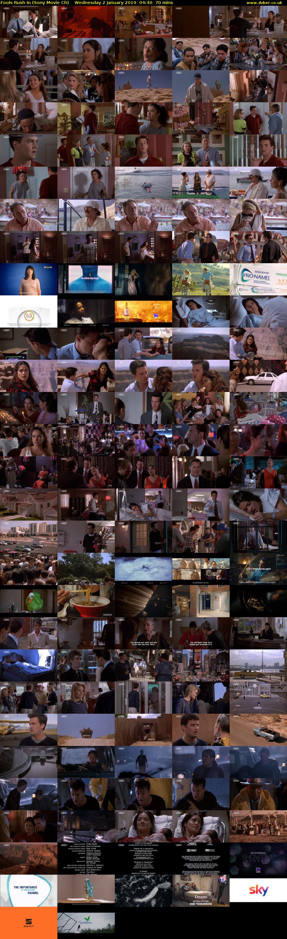 Fools Rush In (Sony Movie Ch) Wednesday 2 January 2019 04:40 - 05:50