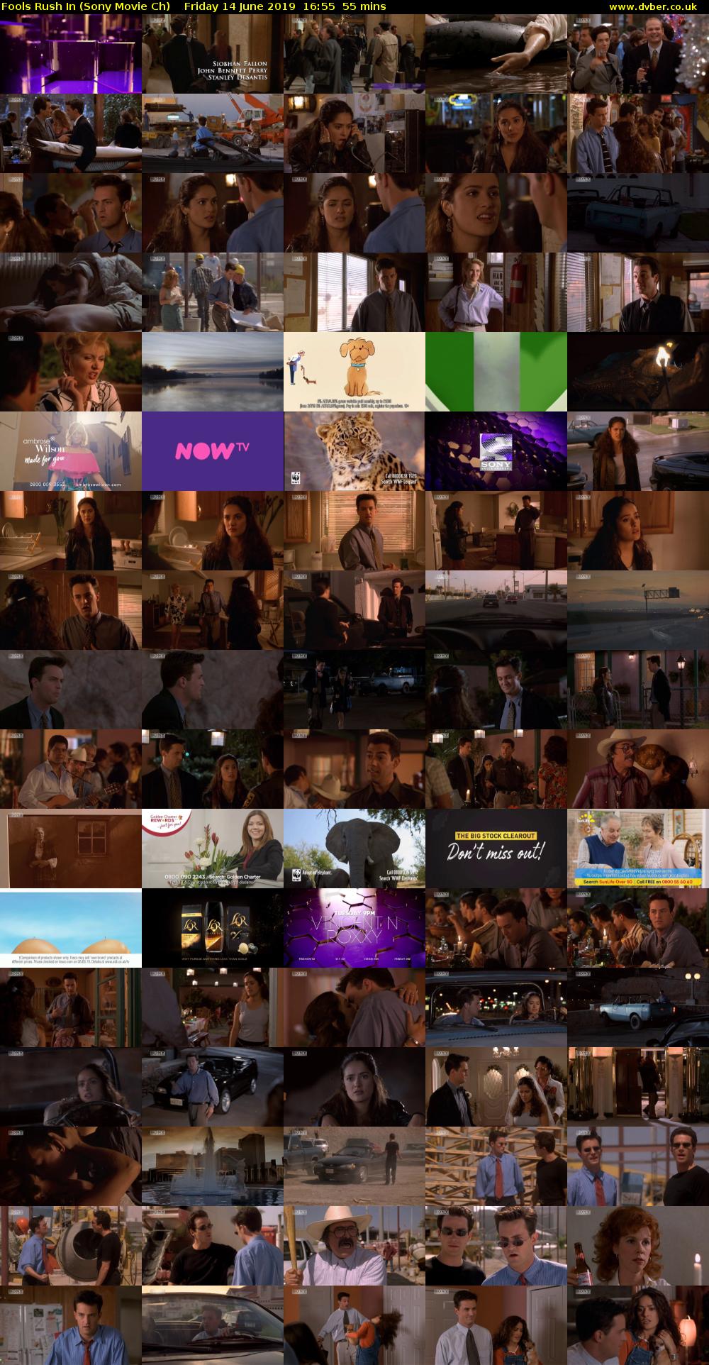Fools Rush In (Sony Movie Ch) Friday 14 June 2019 16:55 - 17:50