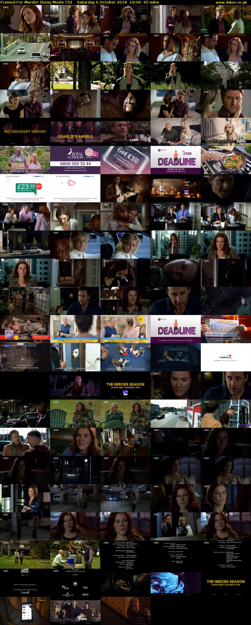 Framed For Murder (Sony Movie Ch) Saturday 6 October 2018 10:00 - 11:05