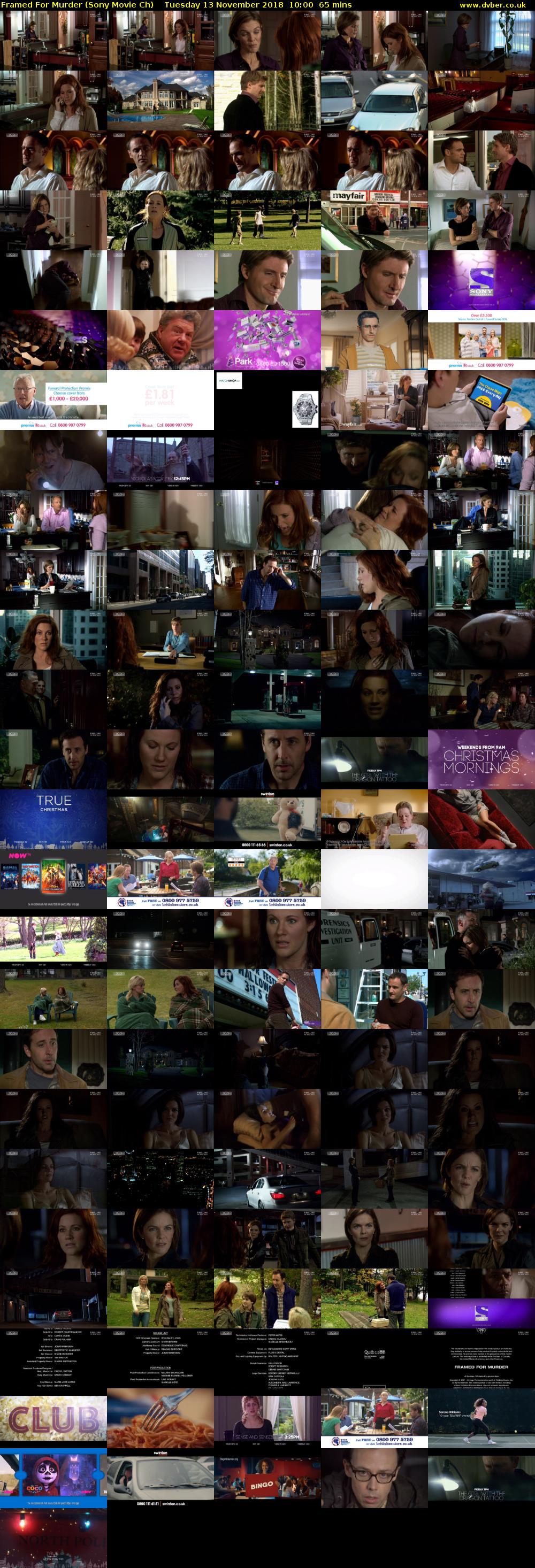 Framed For Murder (Sony Movie Ch) Tuesday 13 November 2018 10:00 - 11:05