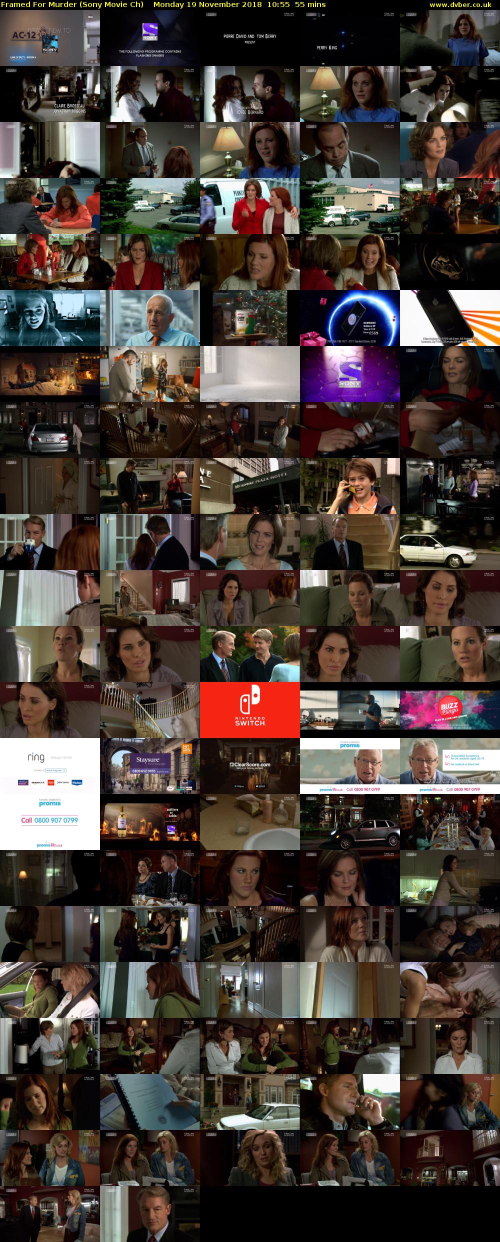 Framed For Murder (Sony Movie Ch) Monday 19 November 2018 10:55 - 11:50