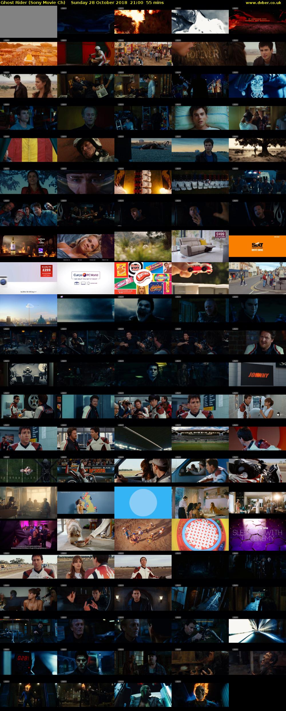 Ghost Rider (Sony Movie Ch) Sunday 28 October 2018 21:00 - 21:55