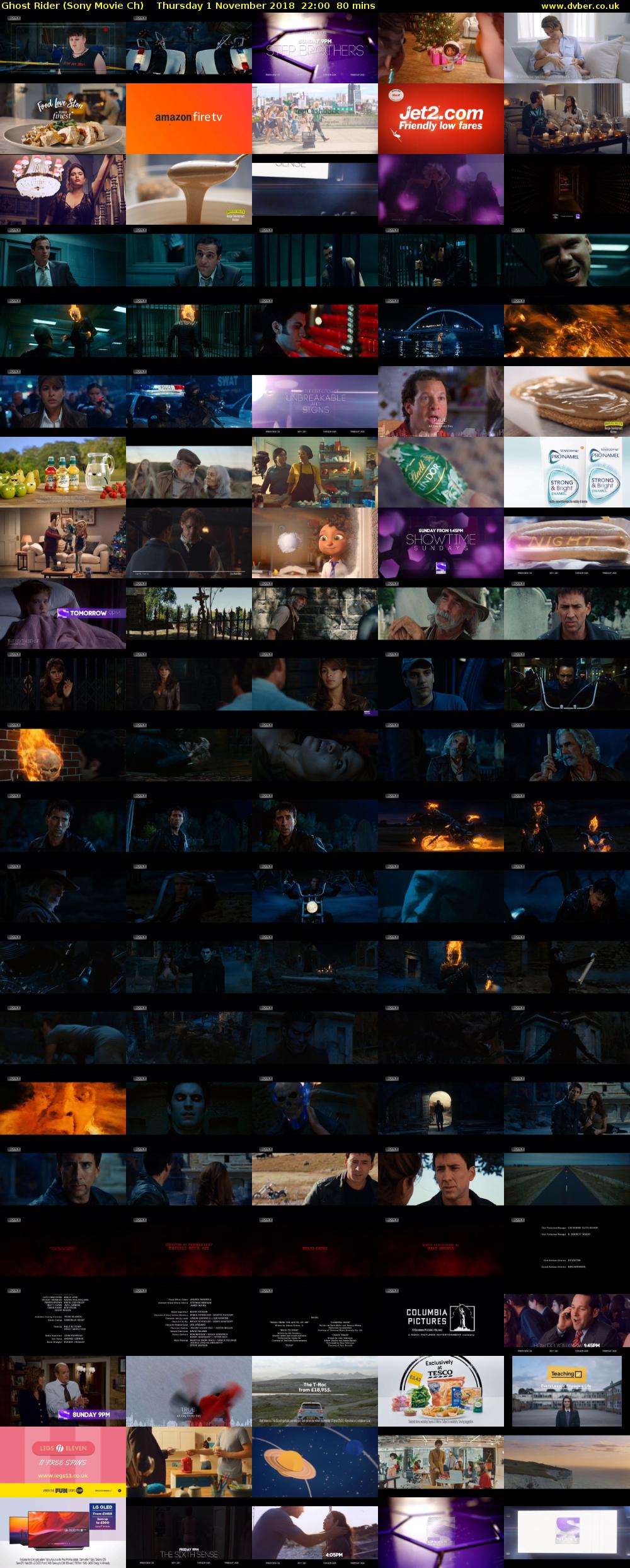 Ghost Rider (Sony Movie Ch) Thursday 1 November 2018 22:00 - 23:20