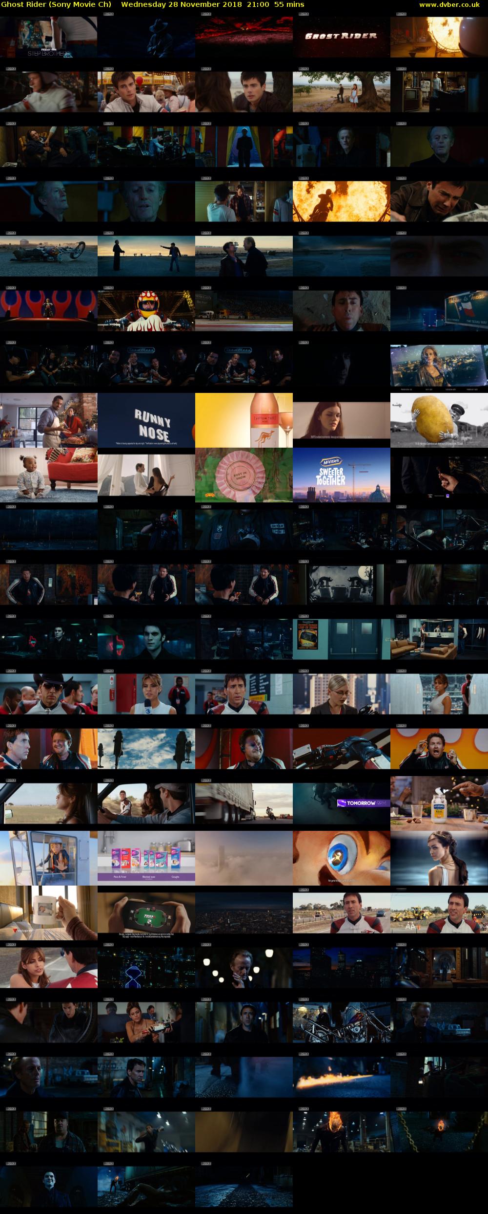 Ghost Rider (Sony Movie Ch) Wednesday 28 November 2018 21:00 - 21:55