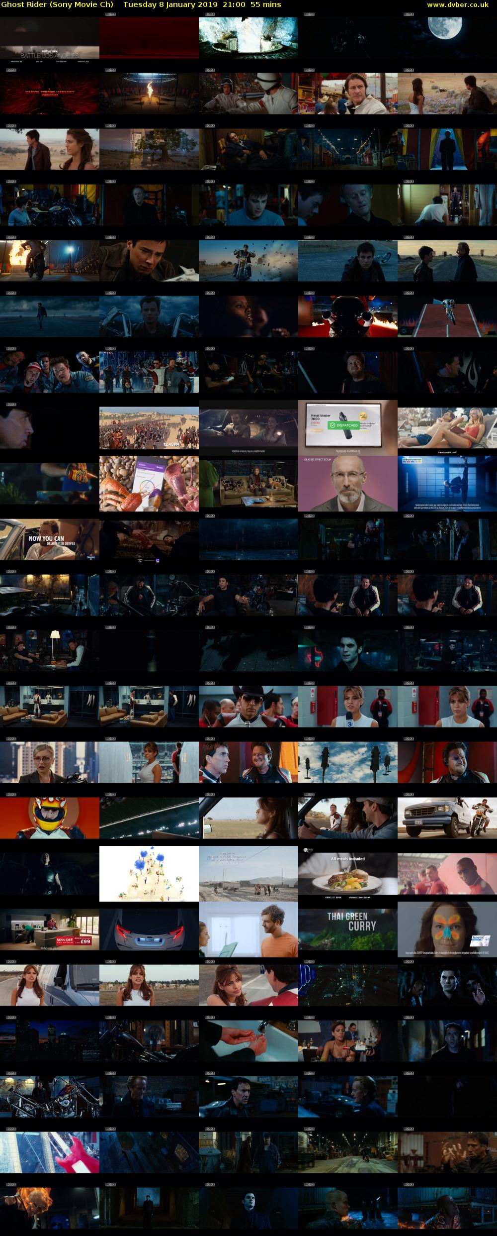 Ghost Rider (Sony Movie Ch) Tuesday 8 January 2019 21:00 - 21:55