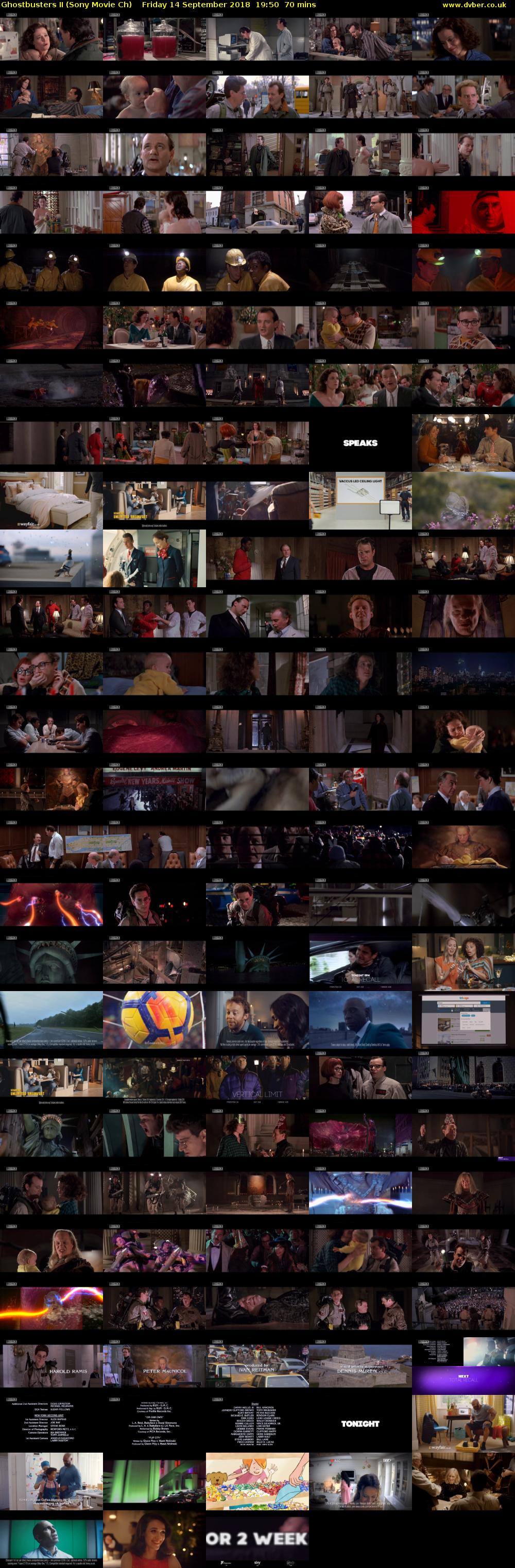 Ghostbusters II (Sony Movie Ch) Friday 14 September 2018 19:50 - 21:00