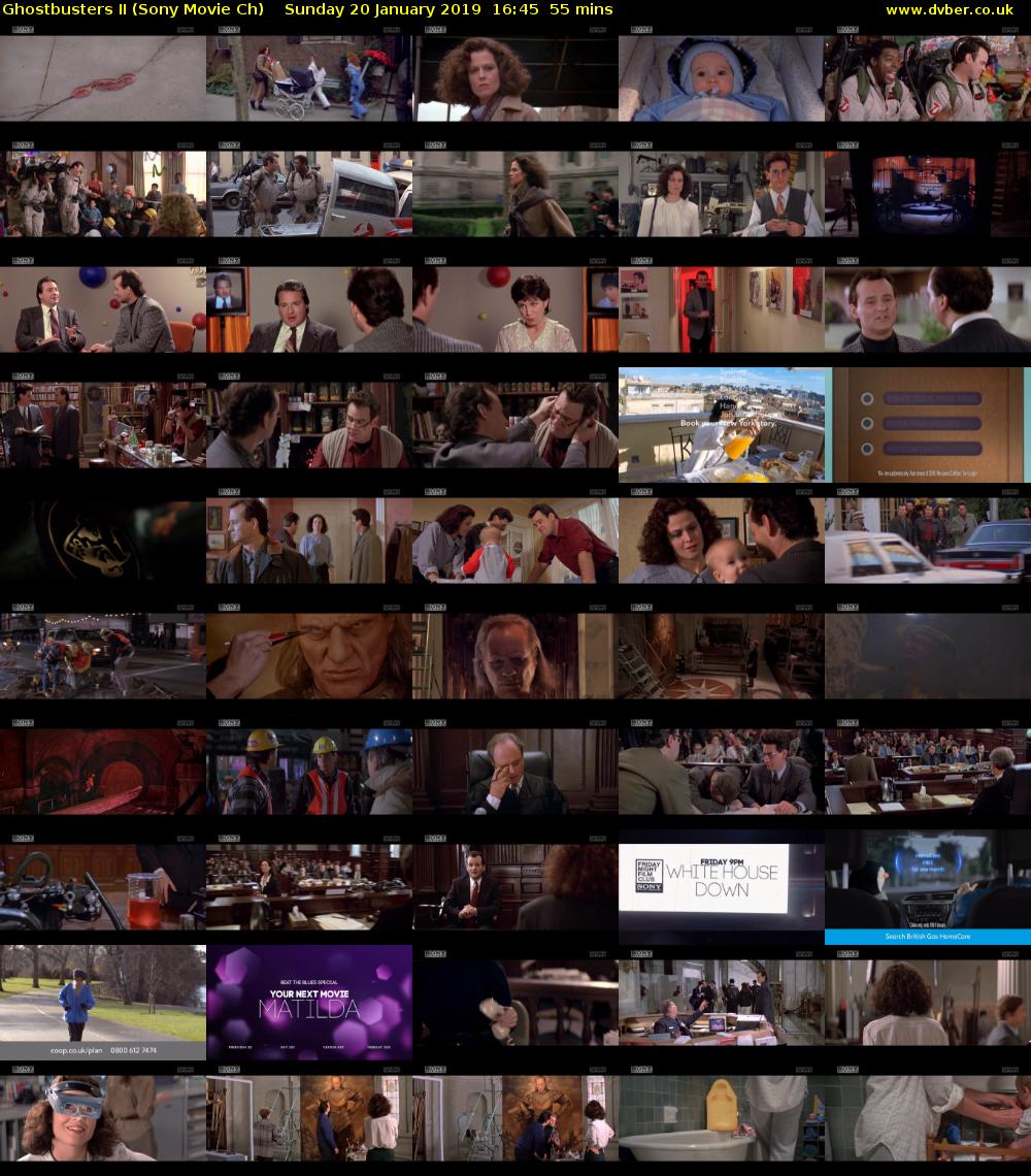 Ghostbusters II (Sony Movie Ch) Sunday 20 January 2019 16:45 - 17:40