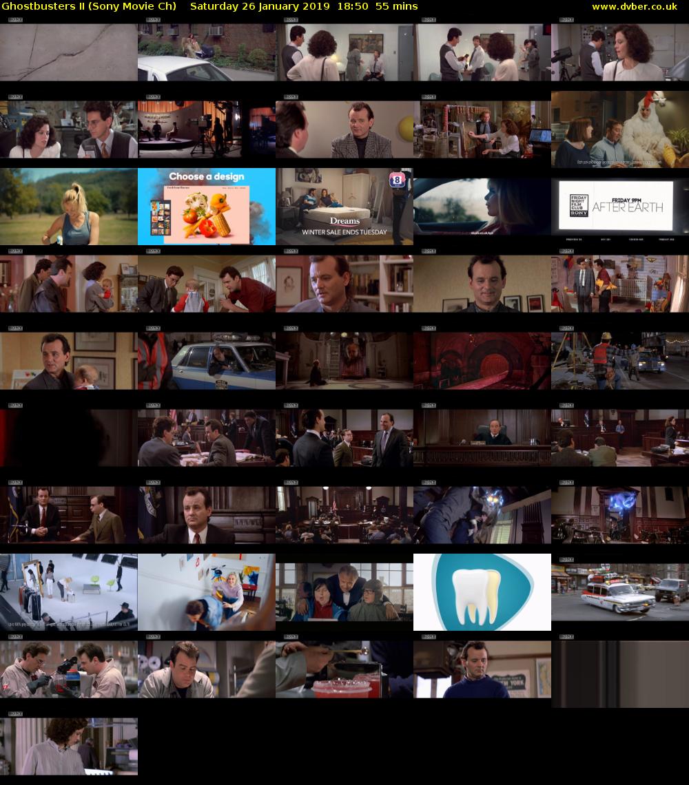Ghostbusters II (Sony Movie Ch) Saturday 26 January 2019 18:50 - 19:45