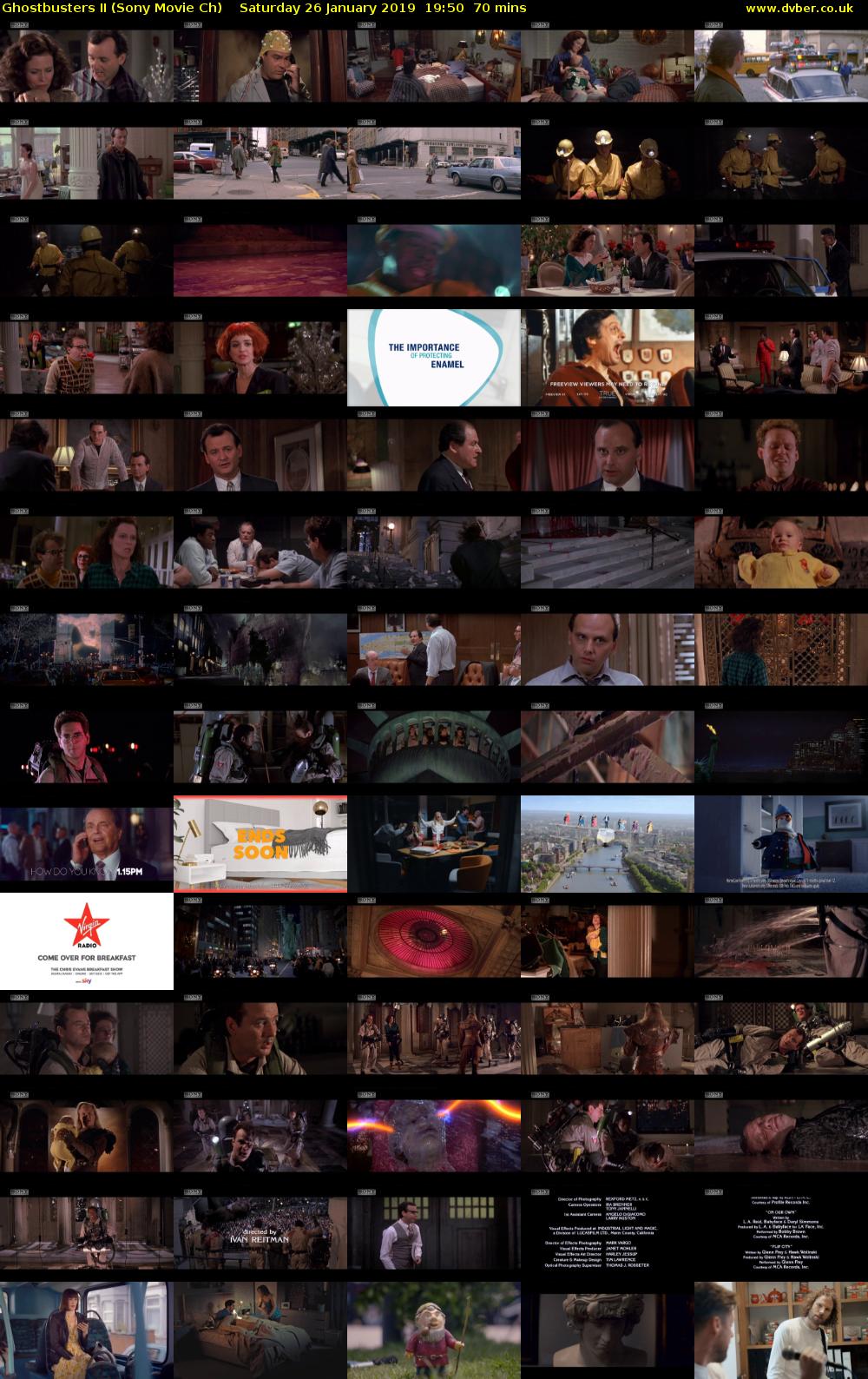 Ghostbusters II (Sony Movie Ch) Saturday 26 January 2019 19:50 - 21:00