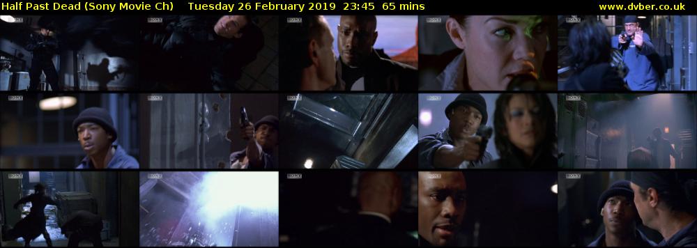 Half Past Dead (Sony Movie Ch) Tuesday 26 February 2019 23:45 - 00:50