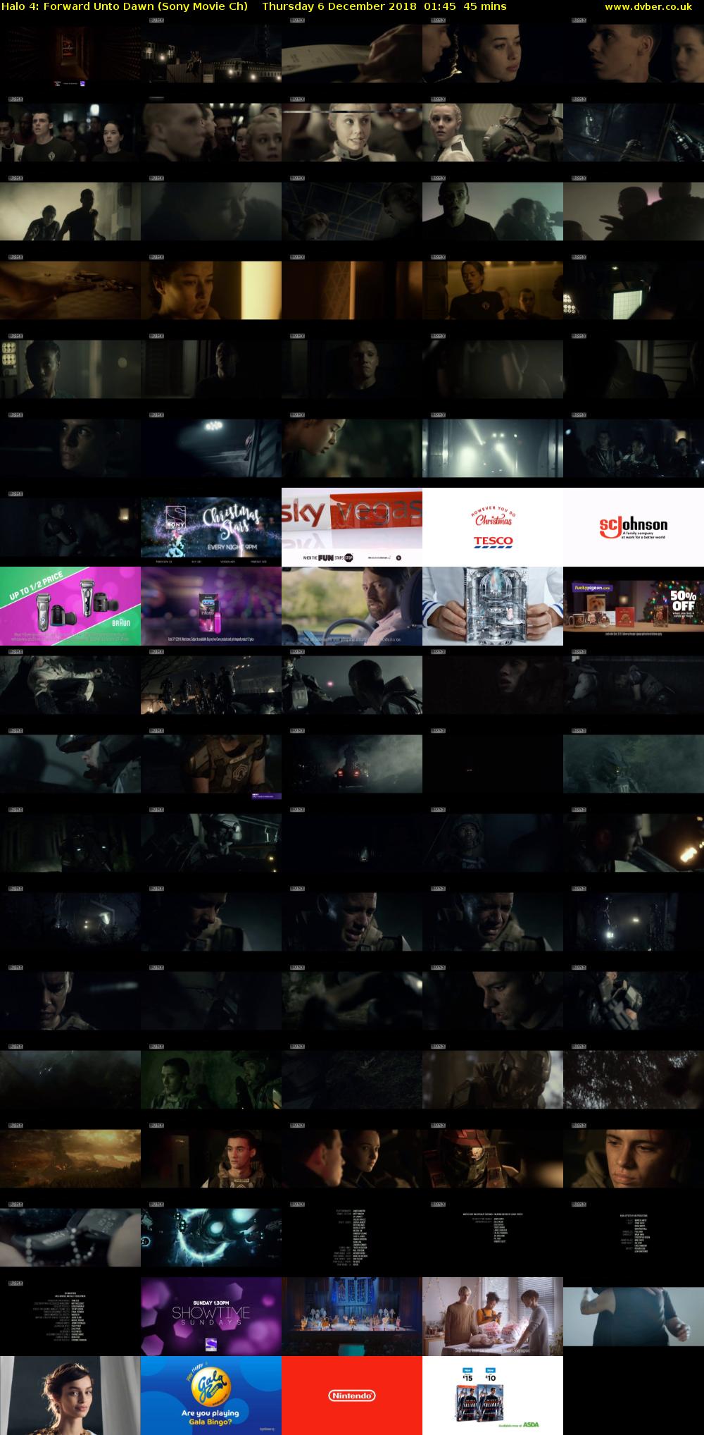 Halo 4: Forward Unto Dawn (Sony Movie Ch) Thursday 6 December 2018 01:45 - 02:30