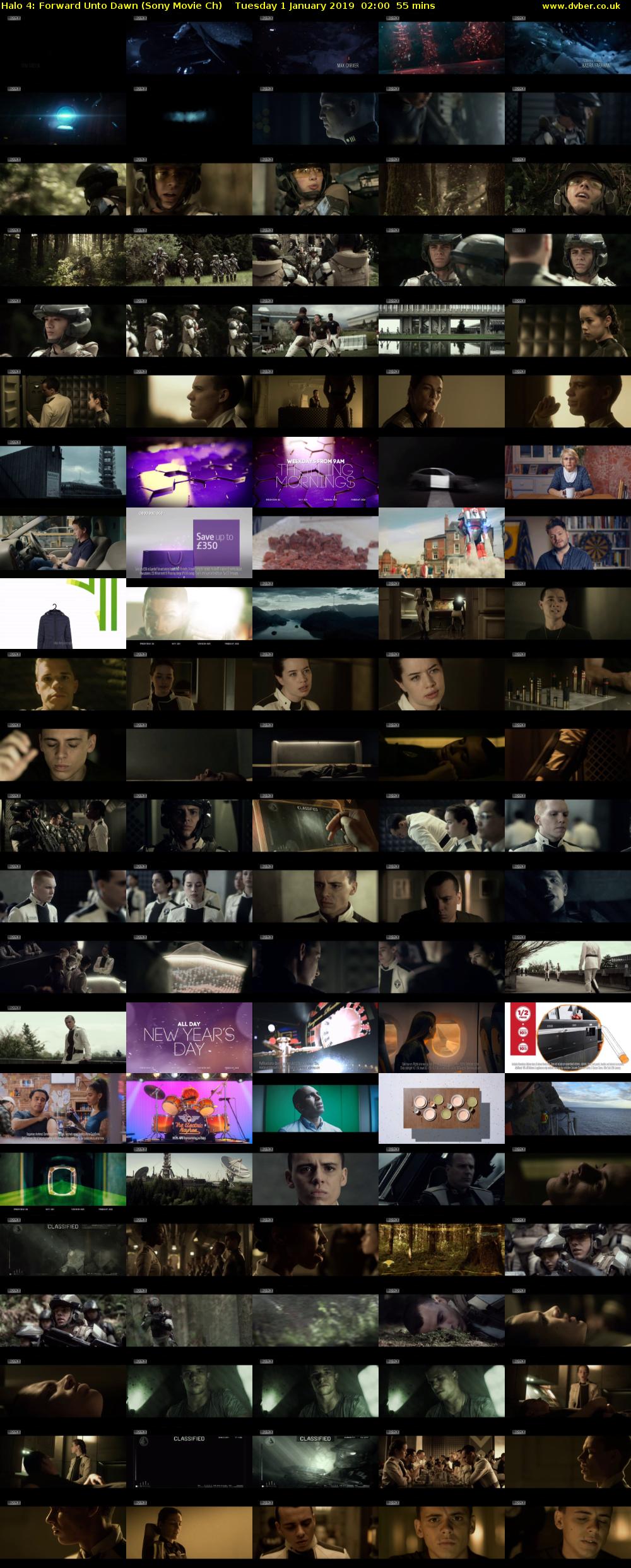 Halo 4: Forward Unto Dawn (Sony Movie Ch) Tuesday 1 January 2019 02:00 - 02:55