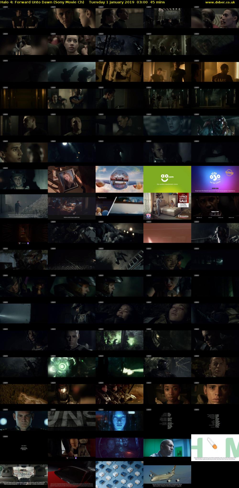 Halo 4: Forward Unto Dawn (Sony Movie Ch) Tuesday 1 January 2019 03:00 - 03:45