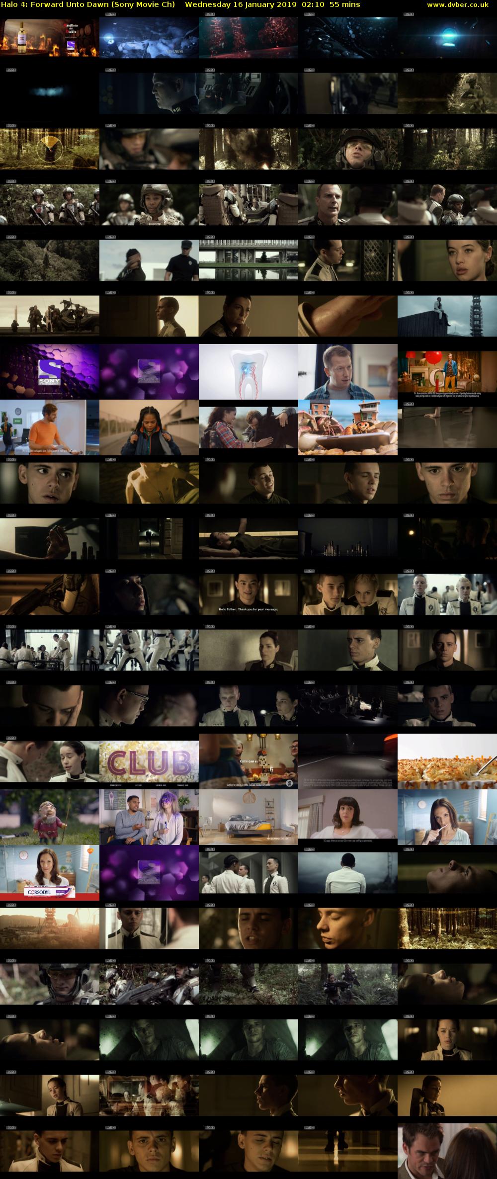 Halo 4: Forward Unto Dawn (Sony Movie Ch) Wednesday 16 January 2019 02:10 - 03:05