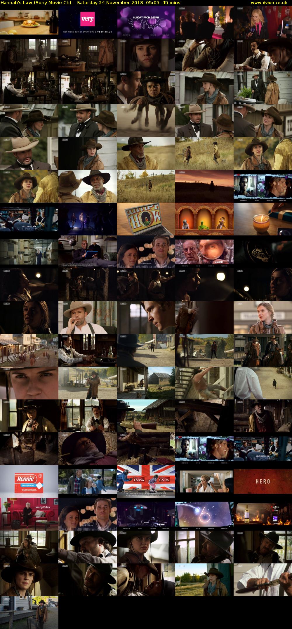 Hannah's Law (Sony Movie Ch) Saturday 24 November 2018 05:05 - 05:50