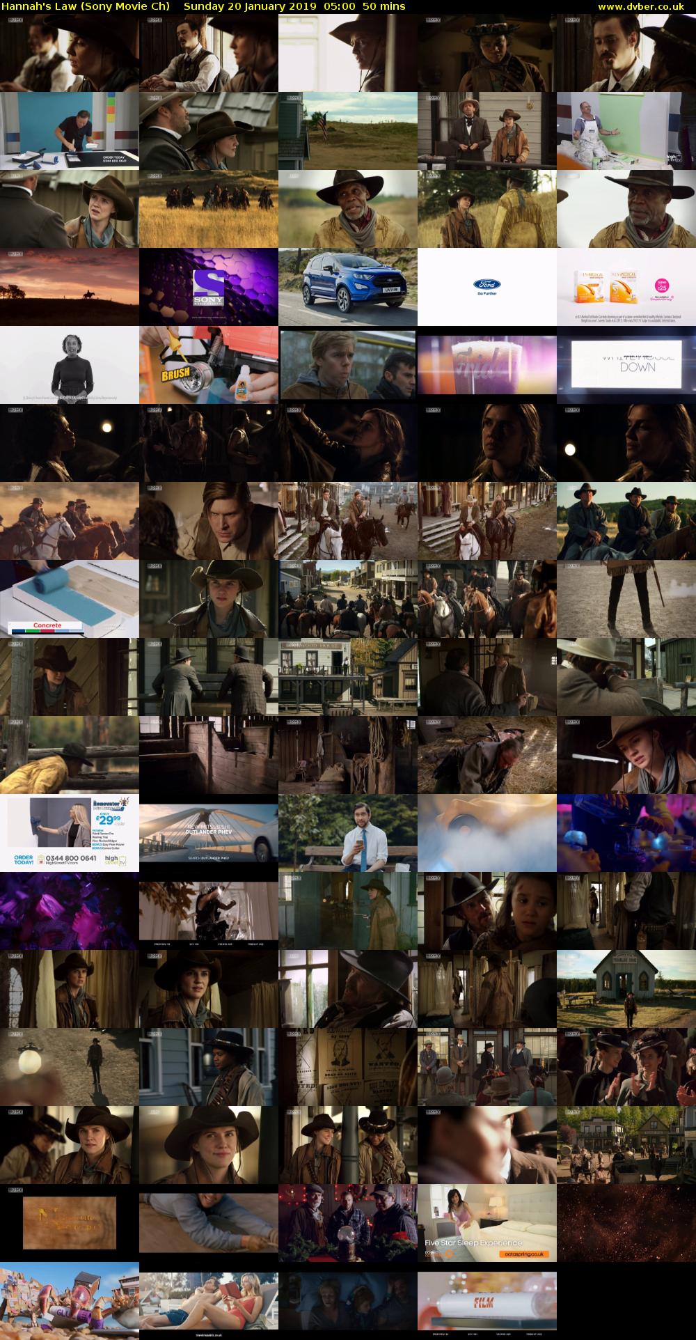 Hannah's Law (Sony Movie Ch) Sunday 20 January 2019 05:00 - 05:50