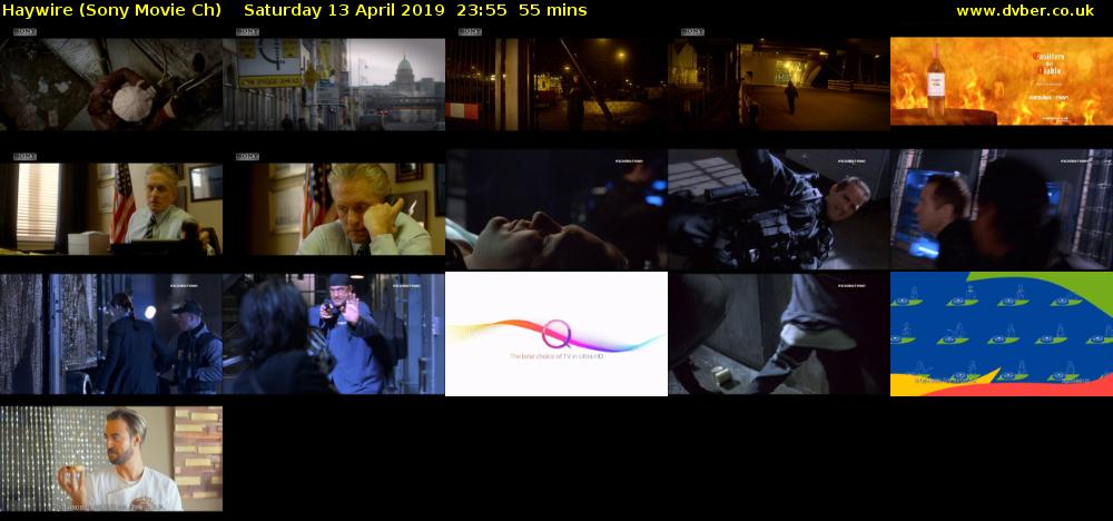 Haywire (Sony Movie Ch) Saturday 13 April 2019 23:55 - 00:50
