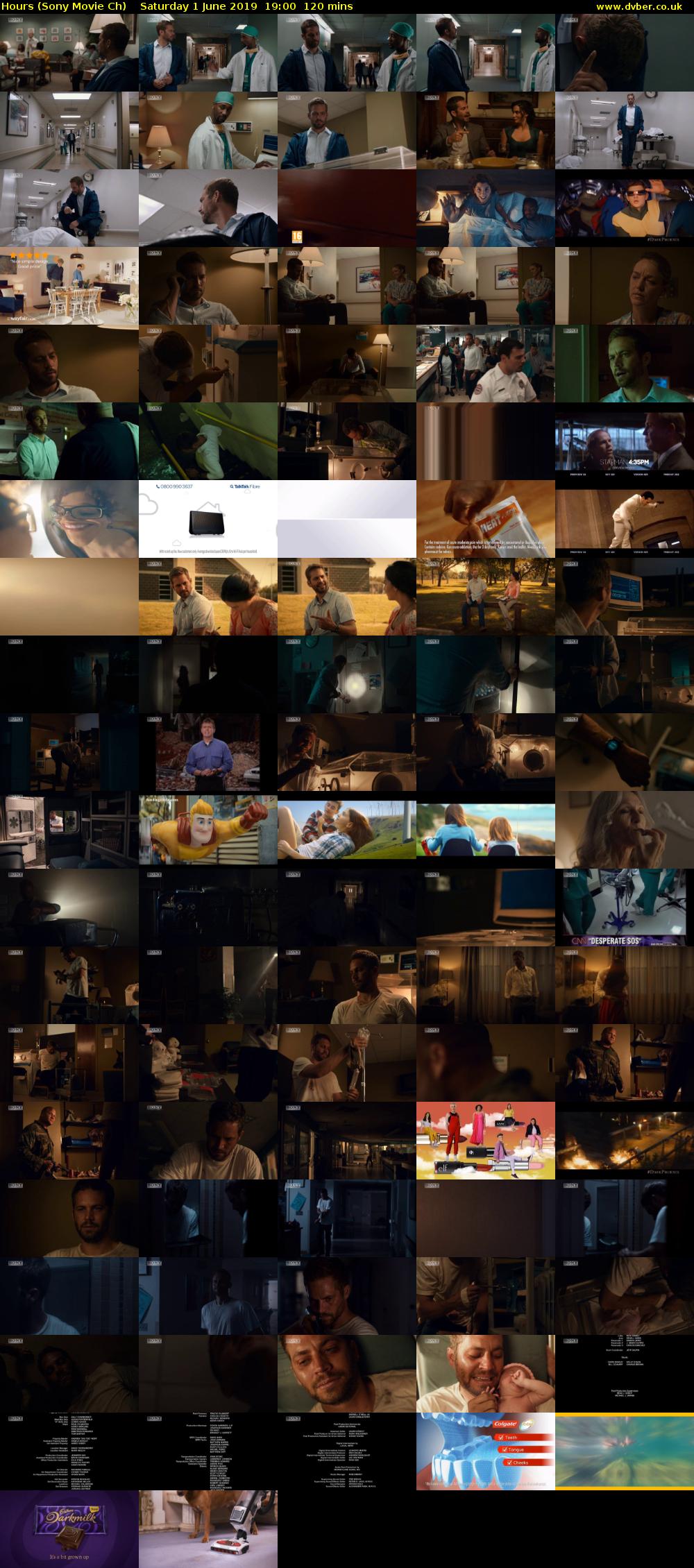 Hours (Sony Movie Ch) Saturday 1 June 2019 19:00 - 21:00