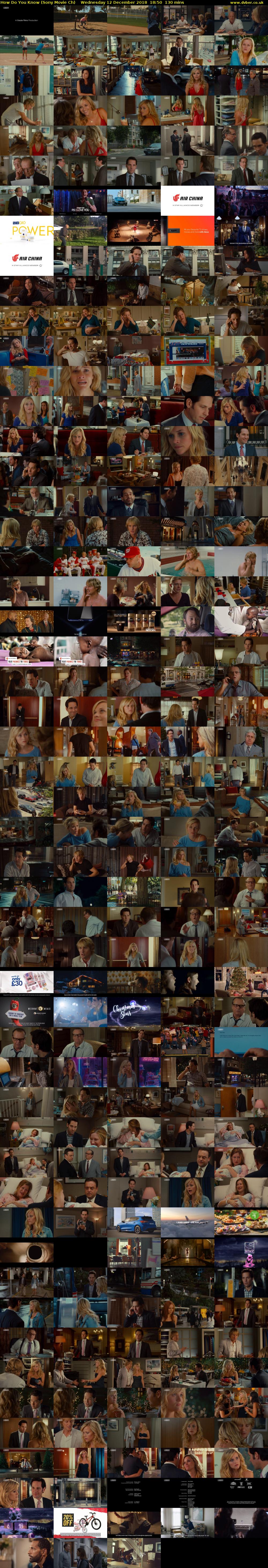 How Do You Know (Sony Movie Ch) Wednesday 12 December 2018 18:50 - 21:00