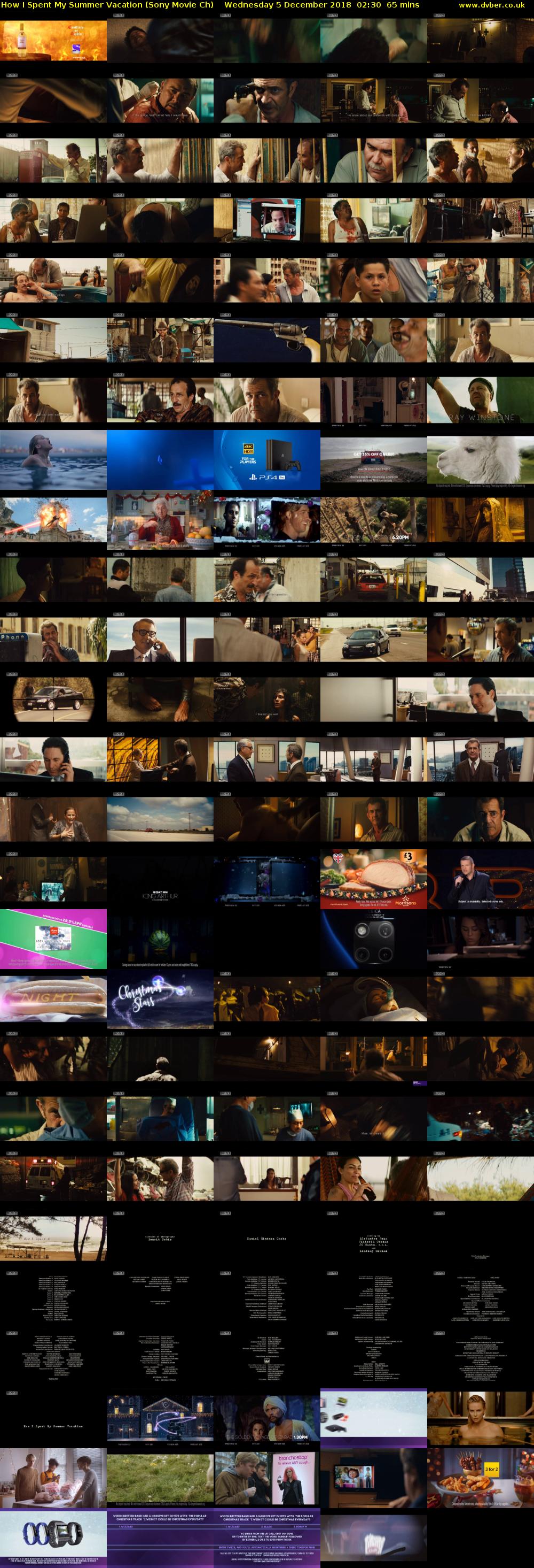 How I Spent My Summer Vacation (Sony Movie Ch) Wednesday 5 December 2018 02:30 - 03:35