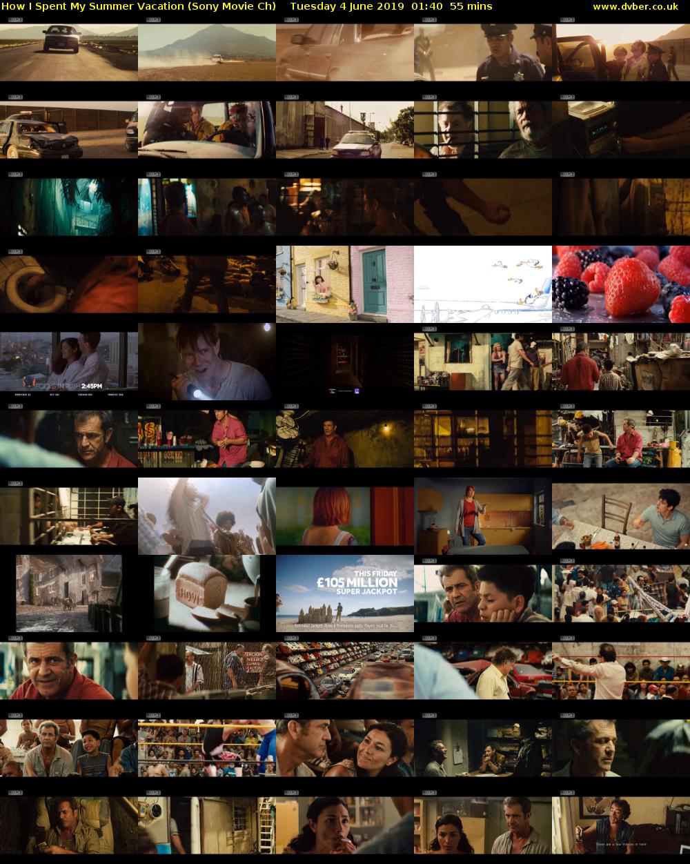 How I Spent My Summer Vacation (Sony Movie Ch) Tuesday 4 June 2019 01:40 - 02:35