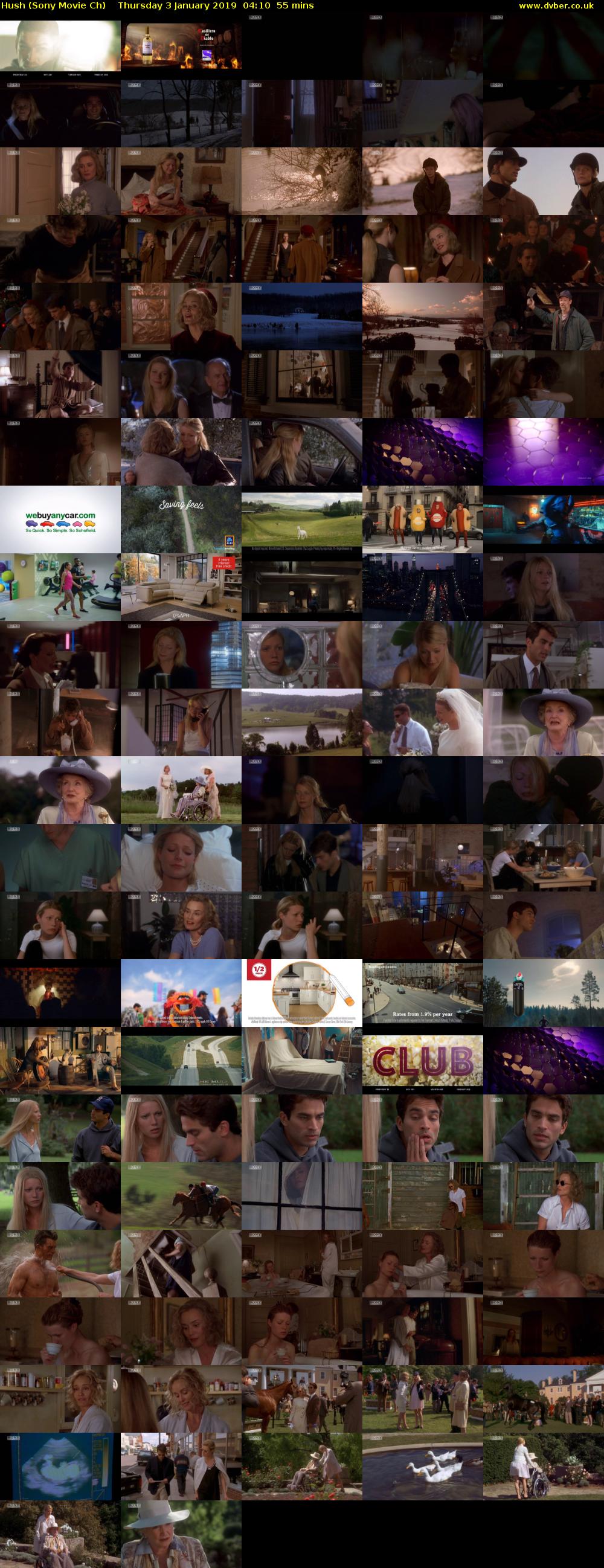 Hush (Sony Movie Ch) Thursday 3 January 2019 04:10 - 05:05