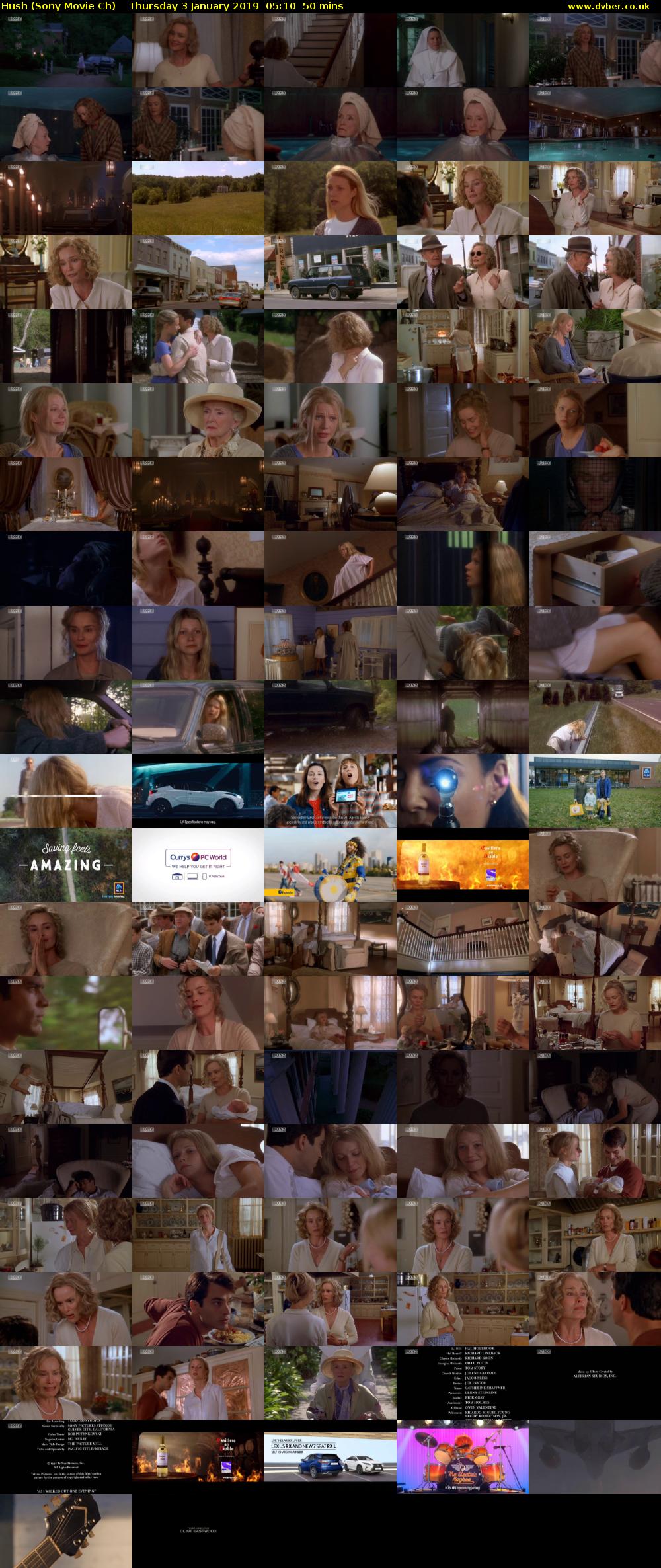 Hush (Sony Movie Ch) Thursday 3 January 2019 05:10 - 06:00