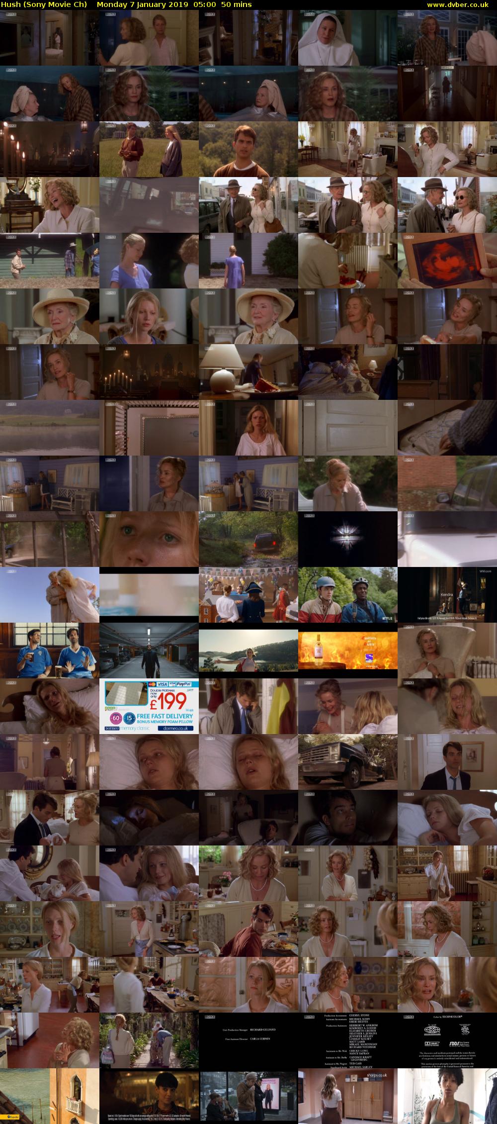 Hush (Sony Movie Ch) Monday 7 January 2019 05:00 - 05:50