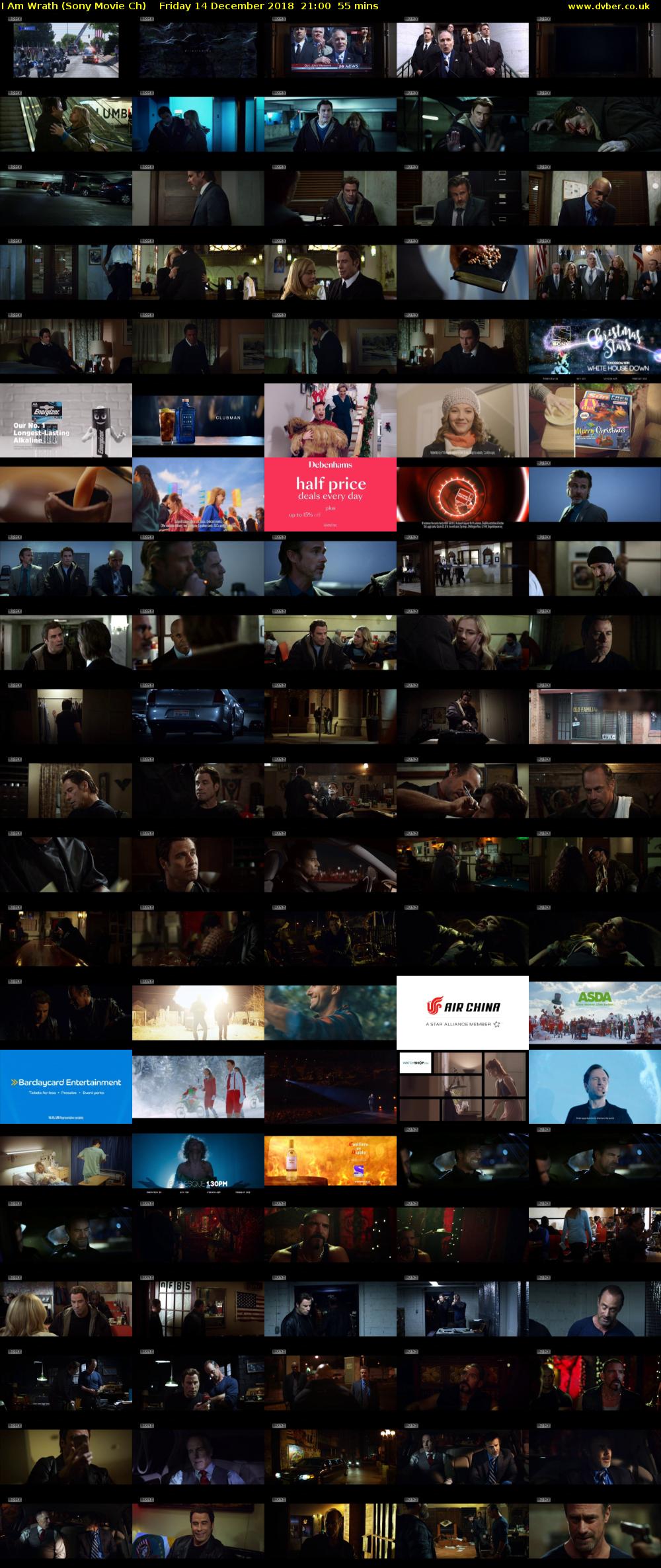 I Am Wrath (Sony Movie Ch) Friday 14 December 2018 21:00 - 21:55