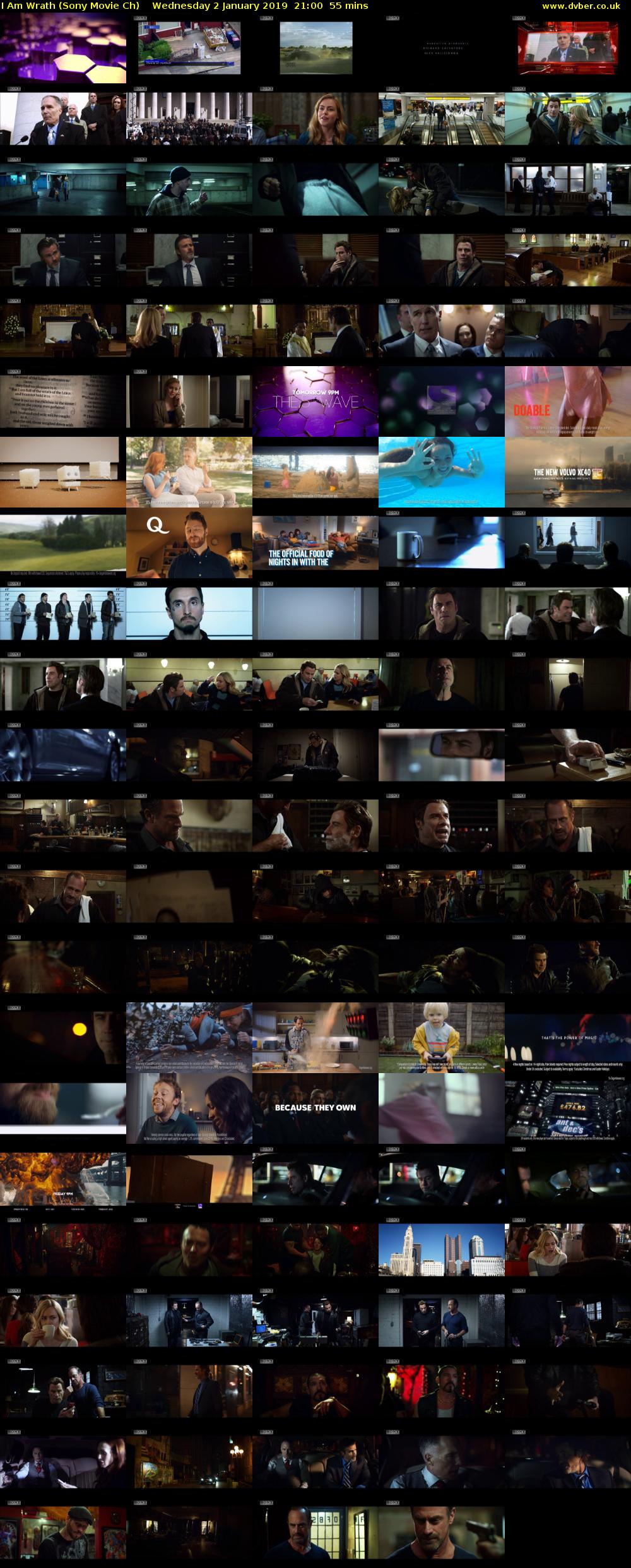 I Am Wrath (Sony Movie Ch) Wednesday 2 January 2019 21:00 - 21:55